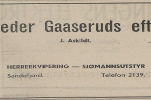 Bilde av Peder Gaaseruds eftf.